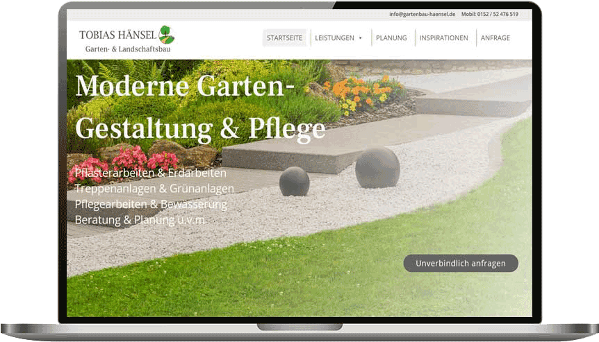 Gartenbau Website